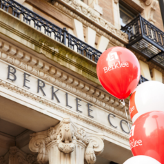 campus with balloons