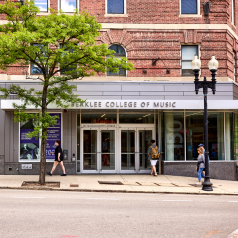 street view of Berklee's campus