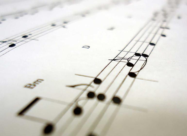 Sheet music.